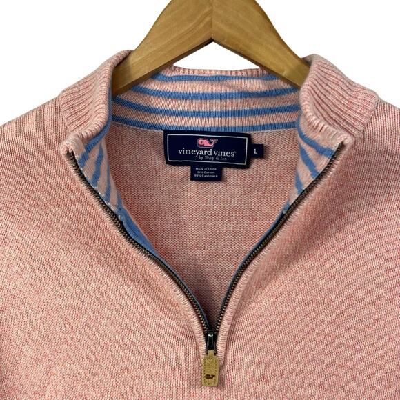 Vineyard Vines Pink Zip Up Sweater - Picture 2 of 16